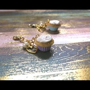Handmade Miniature Food Jewelry Cupcake Charm